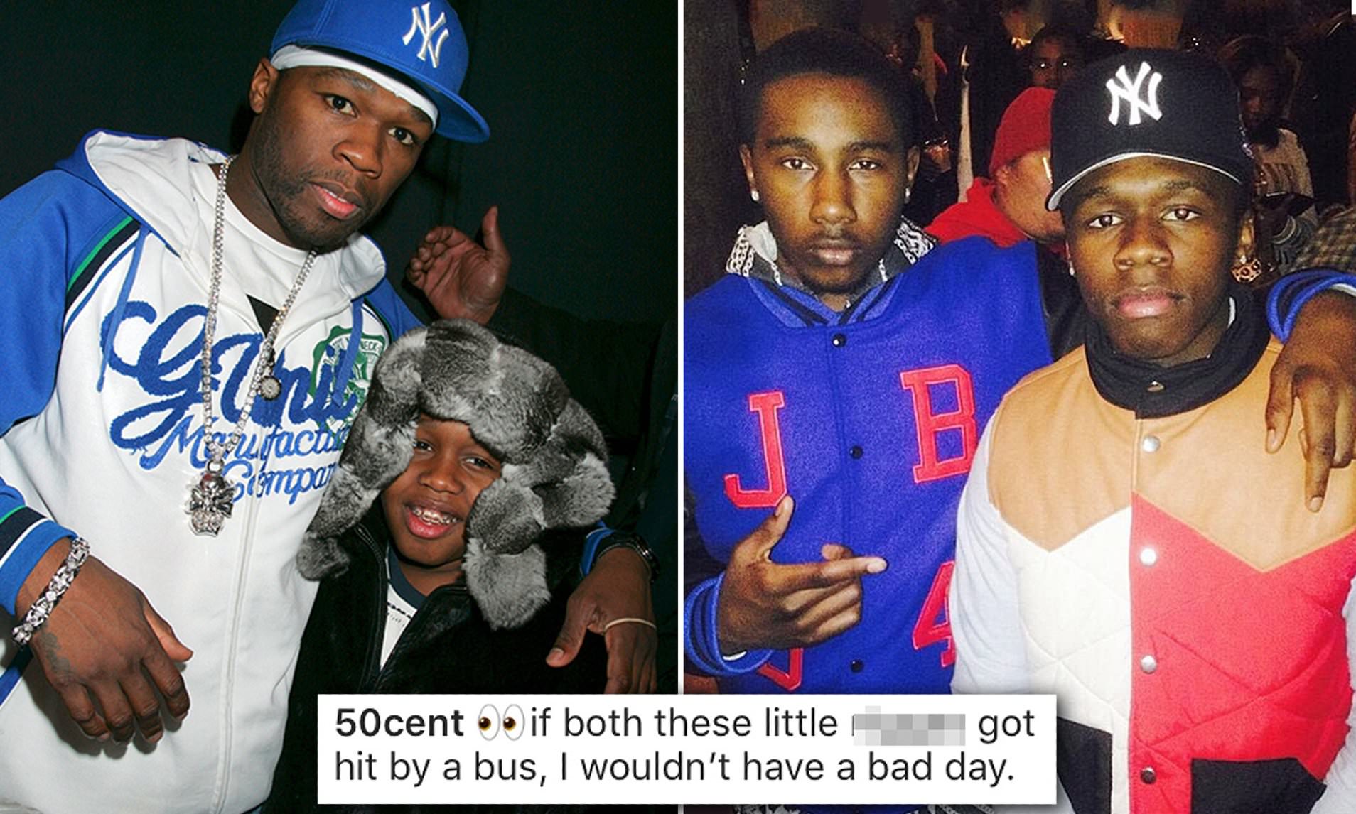 50 Cent says he wouldn't mind if his estranged son 'got hit by a bus'